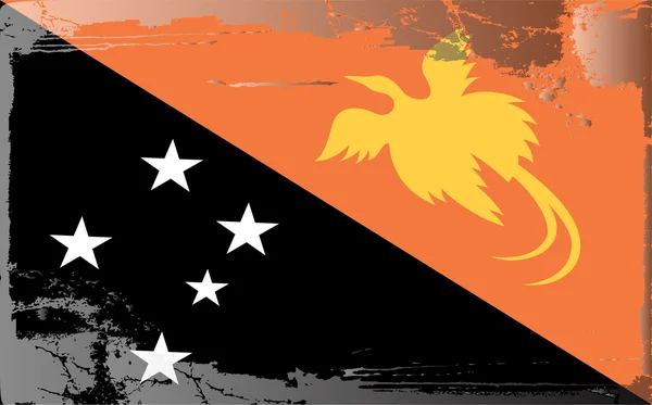 Grunge σημαία σειρά-Παπά Νέα Γουινέα — Φωτογραφία Αρχείου