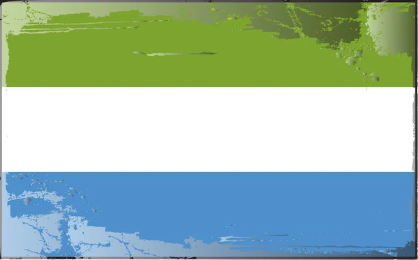 Гранж прапор серії Сьєрра Леоне Сьєрра-Леоне — стокове фото