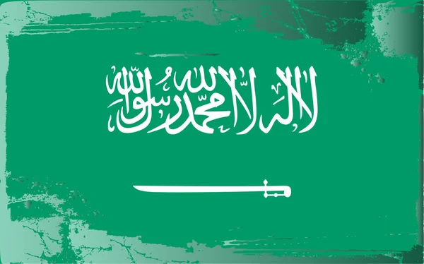 Grunge flag series-saudi arabien — Stockfoto