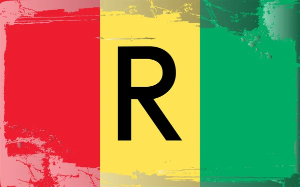 Grunge bayrak serisi-Ruanda — Stok fotoğraf