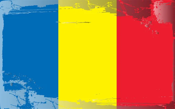 Grunge vlajky series Rumunsko — Stock fotografie