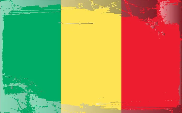 Grunge bayrak serisi-Çad — Stok fotoğraf