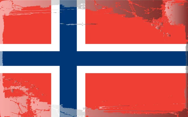 Grunge-Flagge Norwegen — Stockfoto