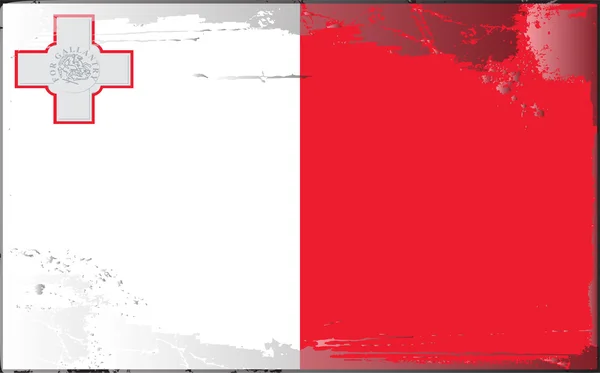 Grunge série drapeau-Malte — Photo