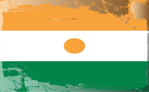 stock image Grunge flag series-Niger