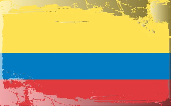 Grunge flag series-Colombia — Stock Photo, Image