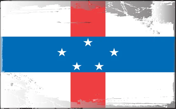 Grunge bayrak serisi-Hollanda antiles — Stok fotoğraf
