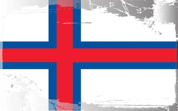 Grunge vlajky series Faerské ostrovy — Stock fotografie
