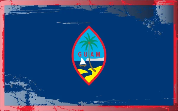 Grunge flag series-Guam — Stock Photo, Image