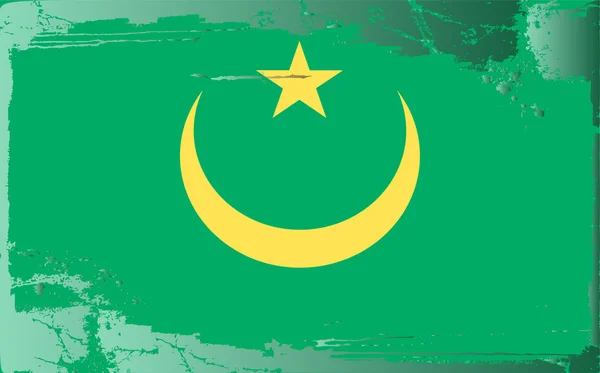 Гранж прапор серії Мавританія — стокове фото