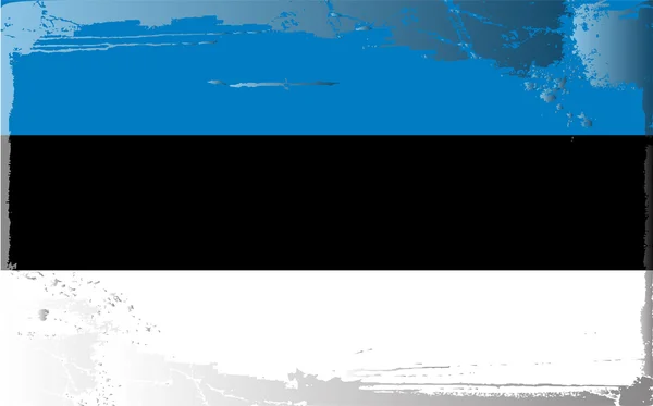 Гранж прапор серії Естонії — стокове фото