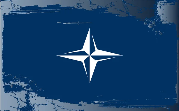 OTAN Grunge bandera serie — Foto de Stock