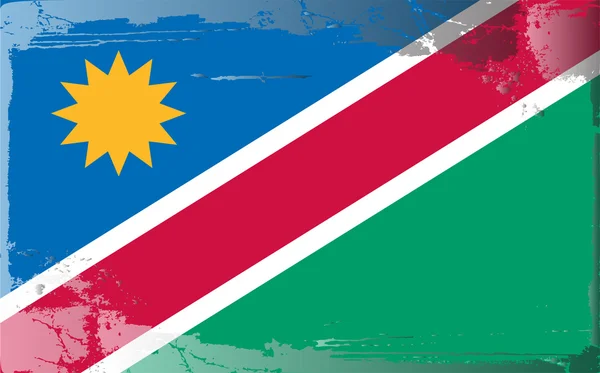 Grunge bayrak serisi-Namibya — Stok fotoğraf