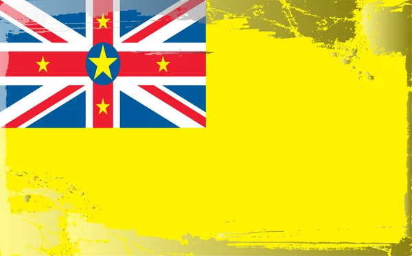 Grunge flag series-Niue — Stock Photo, Image
