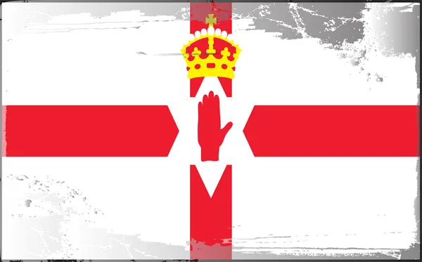 Grunge Flagge Serie-Ulster-Banner — Stockfoto