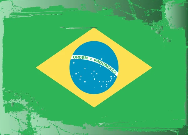 Flaga ilustracja serii brasil — Zdjęcie stockowe