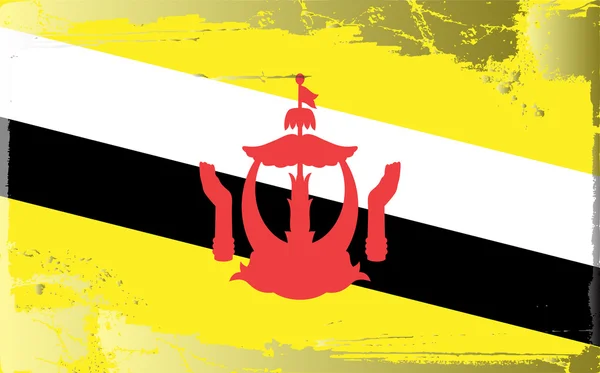 Grunge bayrak serisi-brunei — Stok fotoğraf