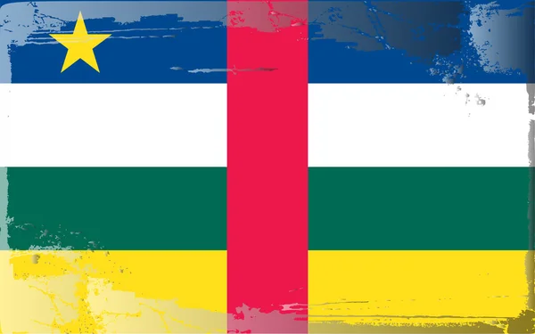 Grunge-Flagge Zentralafrikanische Republik — Stockfoto