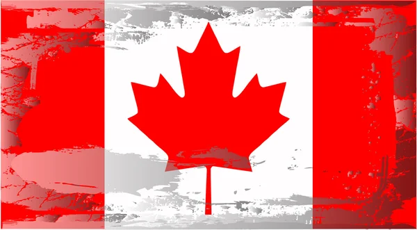 Grunge 国旗系列-加拿大 — 图库照片