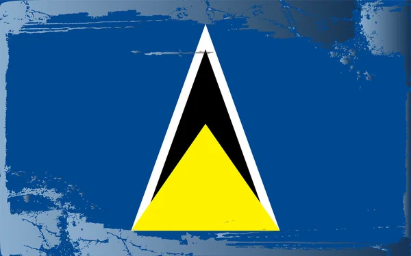 Grunge série drapeau-Sainte-Licia — Photo