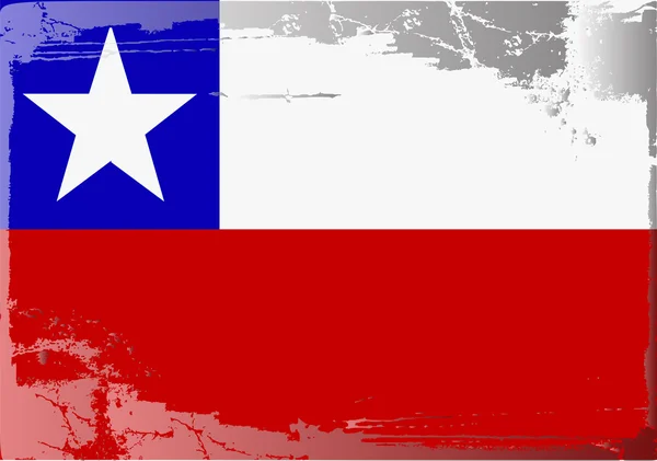 Bandeira Grunge série-Chile — Fotografia de Stock