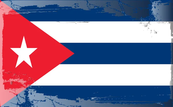 Grunge bayrak serisi-Küba — Stok fotoğraf