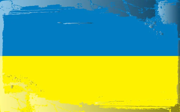 Grunge bayrak serisi-Ukrayna — Stok fotoğraf