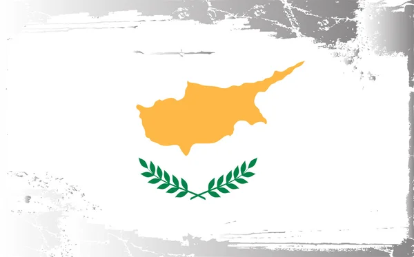 国旗系列塞浦路斯 grunge — 图库照片