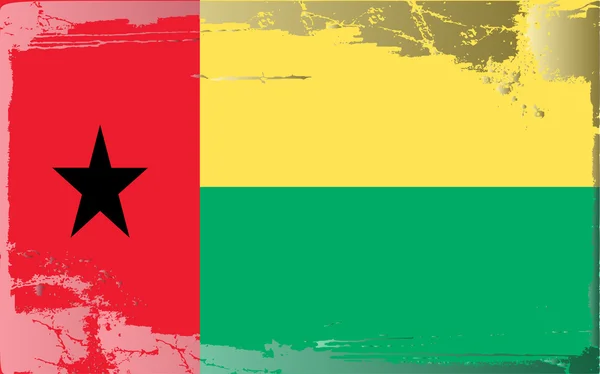 Bandeira Grunge série-Guiné-Bissau — Fotografia de Stock