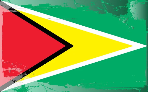 Grunge zászló sorozat-Guyana — Stock Fotó