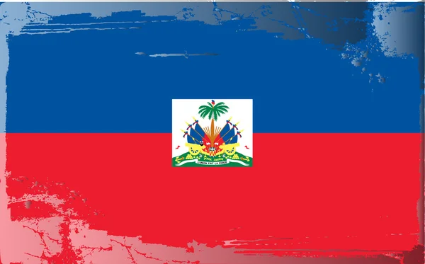 Grunge bandiera serie-haiti — Foto Stock