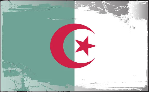 Grunge bayrak serisi-Cezayir — Stok fotoğraf