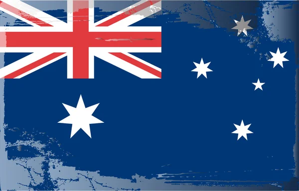 Grunge-Flagge-Australien — Stockfoto