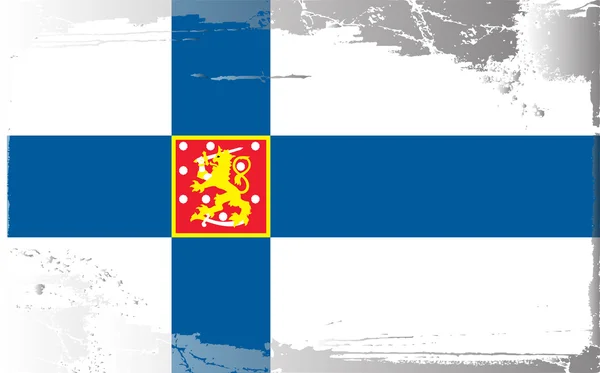 Grunge vlag serie-finland — Stockfoto