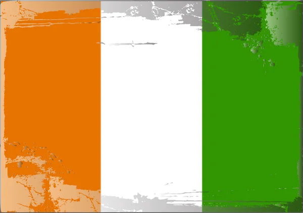 Grunge vlag serie-Ivoorkust — Stockfoto