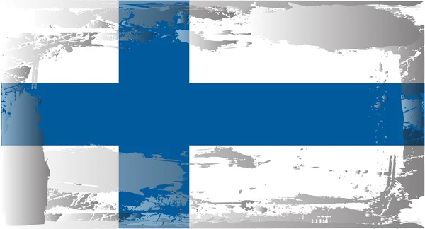 Grunge bayrak serisi-Finlandiya — Stok fotoğraf