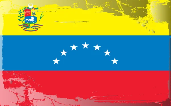 Grunge zászló sorozat-venezuela — Stock Fotó