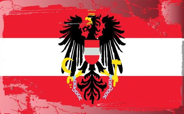 Гранж прапор серії Австрія — стокове фото