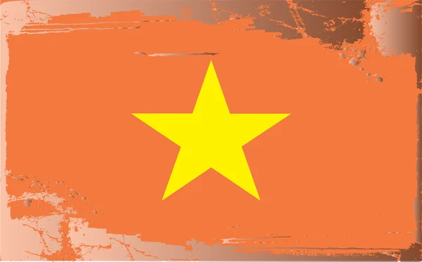 Grunge flagga serie-vietnam — Stockfoto
