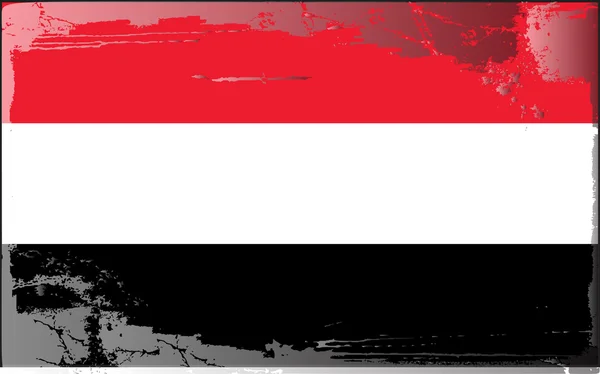 Bandeira Grunge série-Iêmen — Fotografia de Stock
