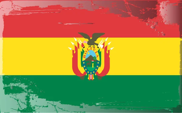 Grunge bayrak serisi-Bolivya — Stok fotoğraf