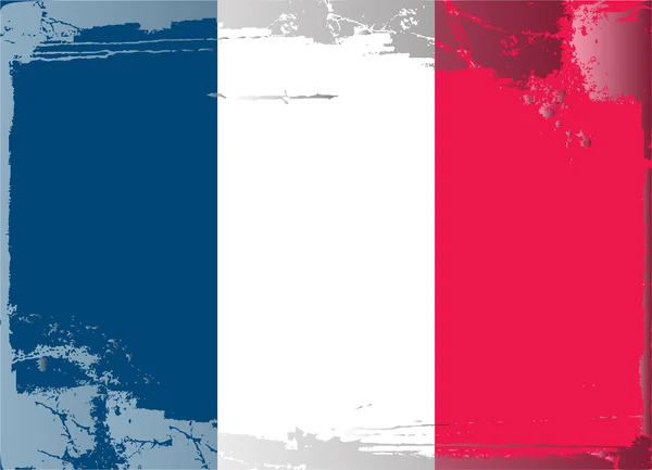 Grunge bayrak serisi-Fransa — Stok fotoğraf