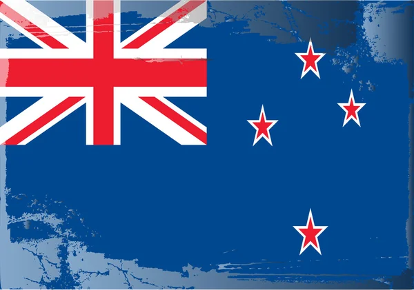 Grunge bayrak serisi-Yeni Zelanda — Stok fotoğraf
