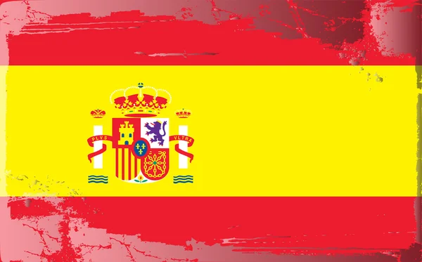 Гранж прапор серії Іспанія — стокове фото