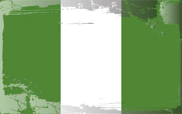 Grunge bayrak serisi-Nijerya — Stok fotoğraf
