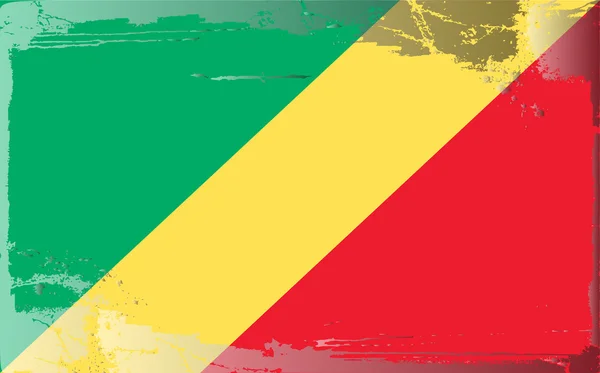 Grunge σημαία σειρά-Δημοκρατία Κογκό — Φωτογραφία Αρχείου