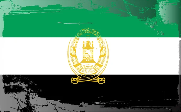 Grunge bandera vieja serie afganistan — Foto de Stock