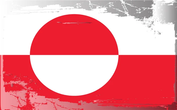 Grunge flag series-Greenland — Stock Photo, Image