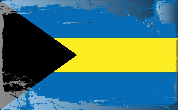 Grunge-Flagge auf Bahamas — Stockfoto