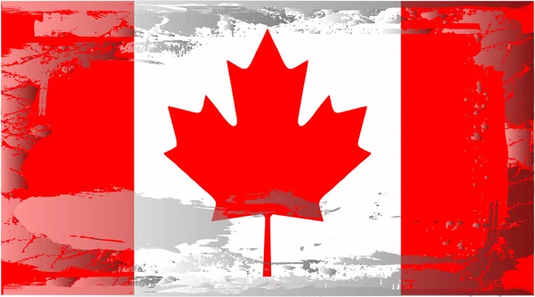 Grunge bayrak serisi-Kanada — Stok fotoğraf